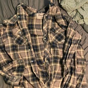 Mens wrangler flannel